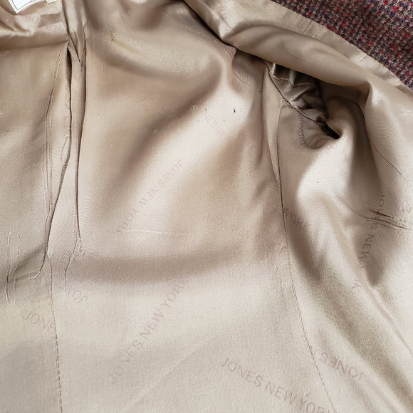 VTG GUC Jones of New York Haberdashery Women's Tweed Blazer. Size 8. - Picture 8 of 9